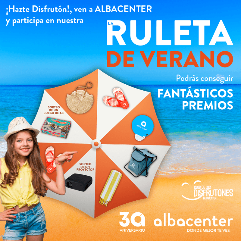 🎡☀️ ¡Vuelve la Ruleta del Verano a Albacenter! ☀️🎁